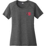 Benet Hockey Ladies PosiCharge Tri-Blend Wicking Scoop Neck Raglan Tee