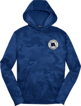 Aspen Aviators Youth Sport-Wick CamoHex Fleece Hooded Pullover